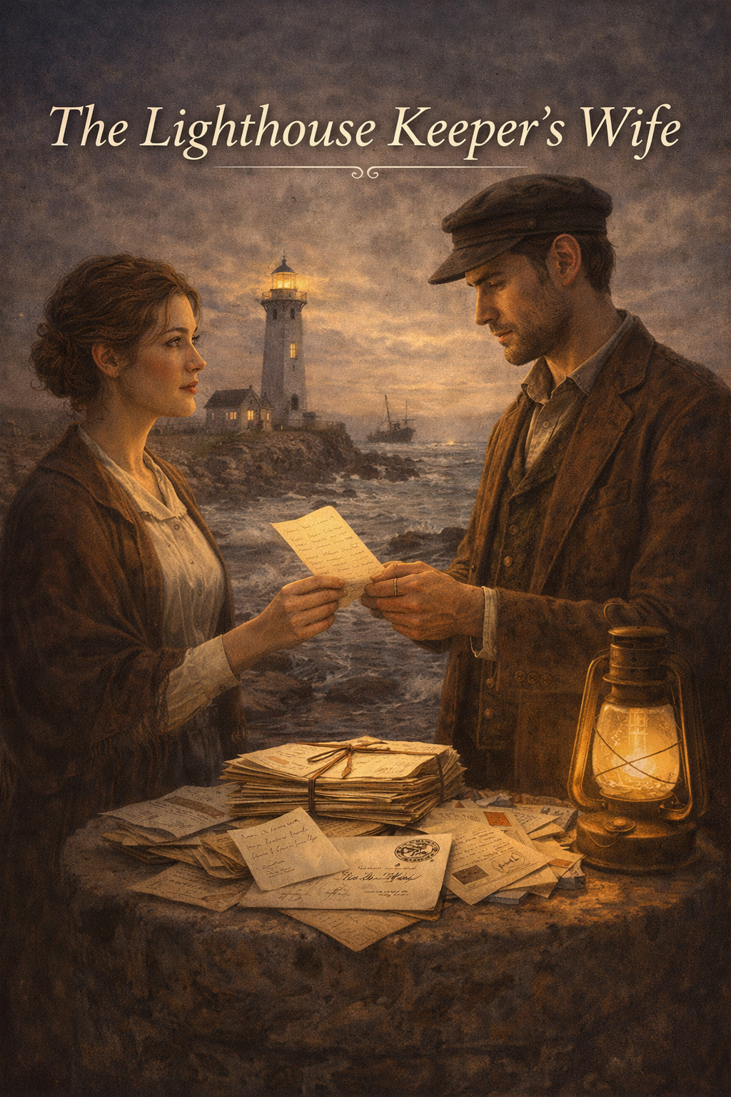 "The Lighthouse Keeper's Wife — a coastal love story delivered as handwritten letters"